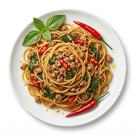 สปาเก็ตตี้ผัดกะเพรา